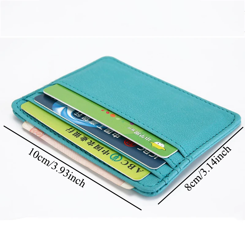 

2020 New Card Holder Slim Bank Credit Card ID Cards Coin Pouch Case Bag Wallet Organizer Women Men Thin Business Card Purse
