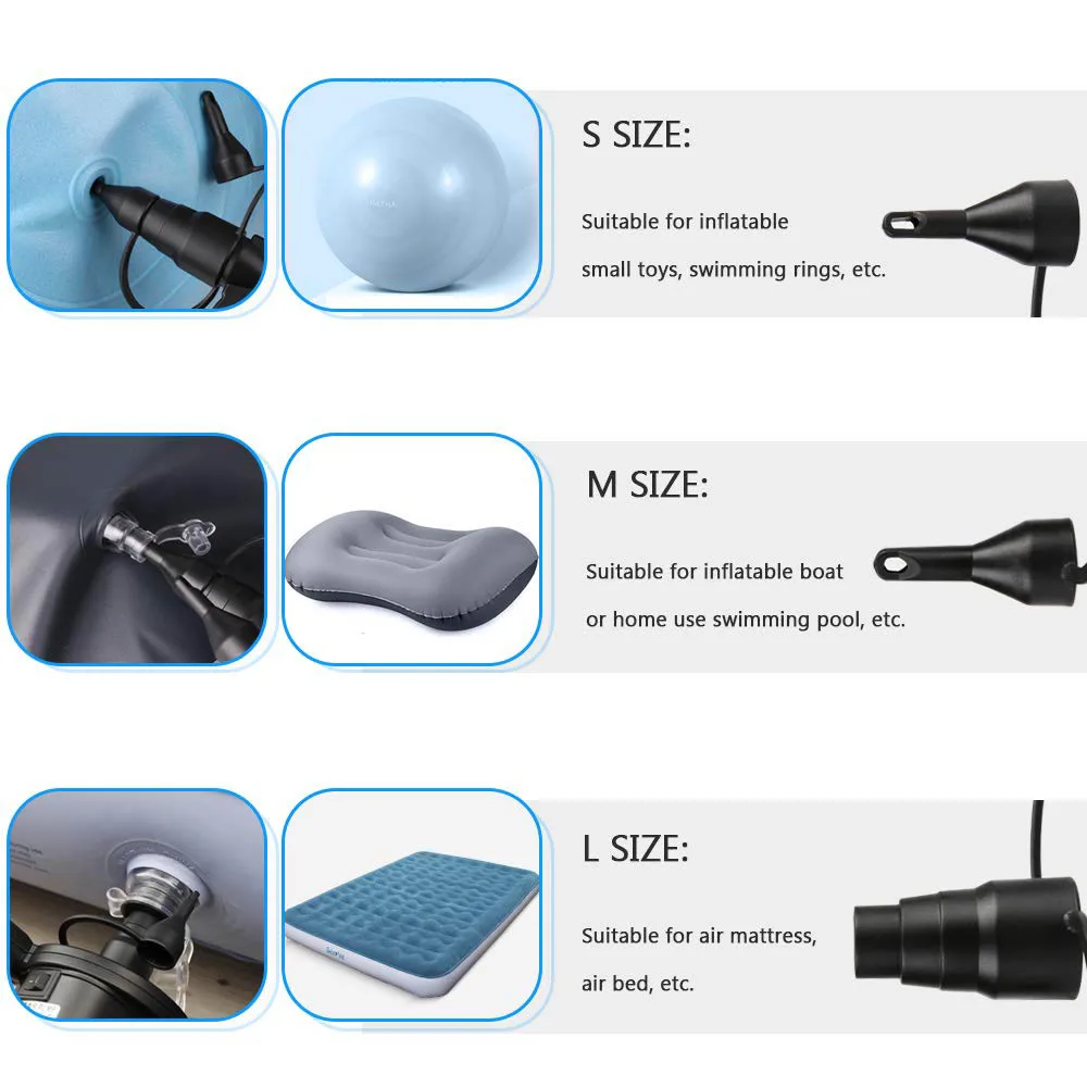 Электрический воздушный насос надувной (штепсельная Вилка европейского