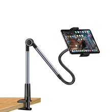Long Arm Adjustable Tablet Phone Holder for Ipad Pro 12.9 Desktop Lazy Bed Tablet phone support Clip Stand For iPhone x 11 Mount