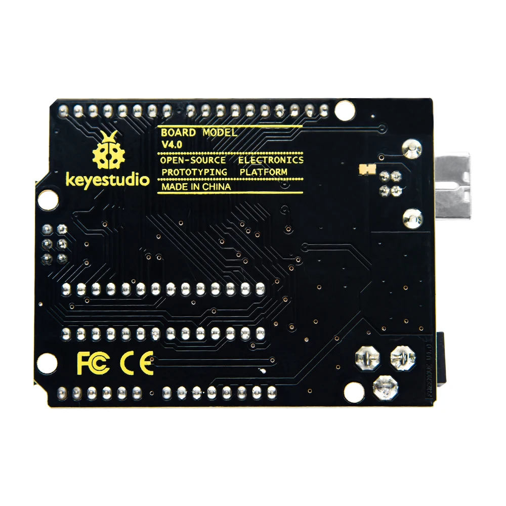 Keyestudio V4.0 Development Board W/USB Serial Chip CP2102 + Cable Compatible With Arduino Uno R3 Gift Box