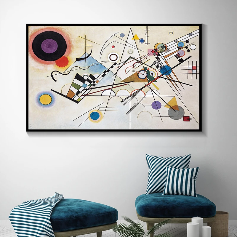 Современные абстрактные настенные картины Wassily Kandinsky воспроизведение холста и