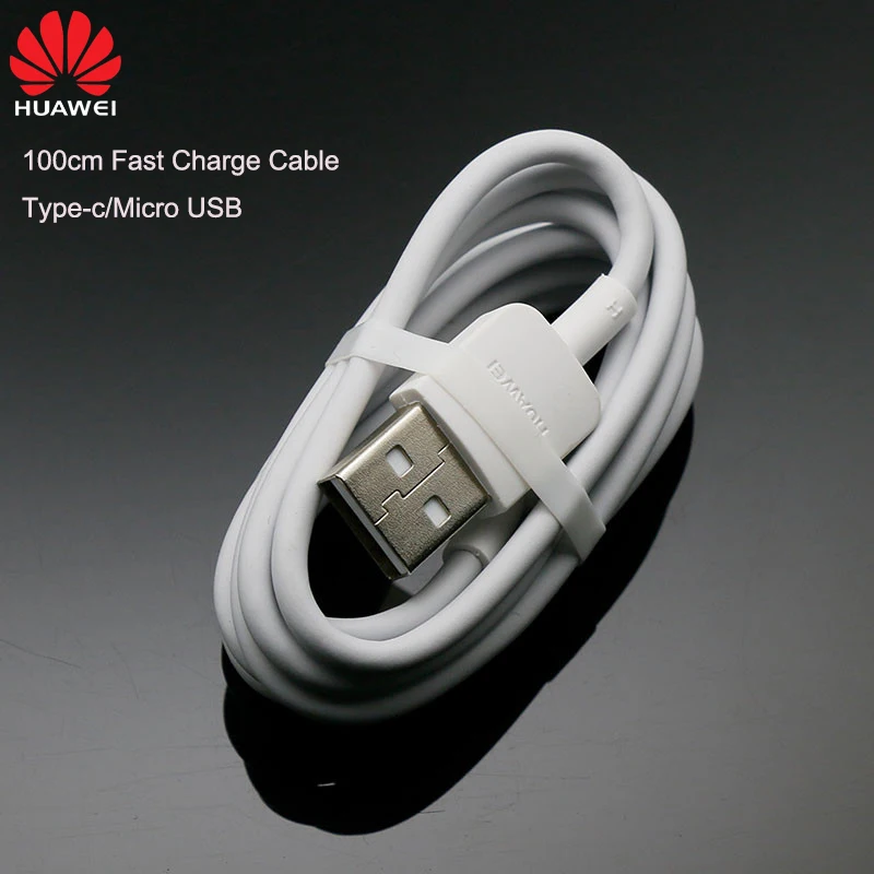 Оригинальный кабель Micro USB Type-c для зарядки и передачи данных 100 см Huawei P20 lite P30 P10 pro P7