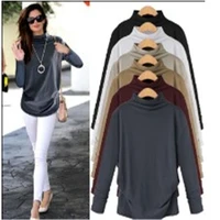 pullover t shirts korean women clothes autumn basic long sleeve cotton top work casual solid plus size female shirts m 6xl wear
