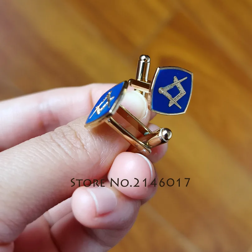 

100 Pairs Wholesale Masonic Freemason Cufflinks Custom Cuff Link Mens Square and Compass without G Hard Enamel Sleeve Button