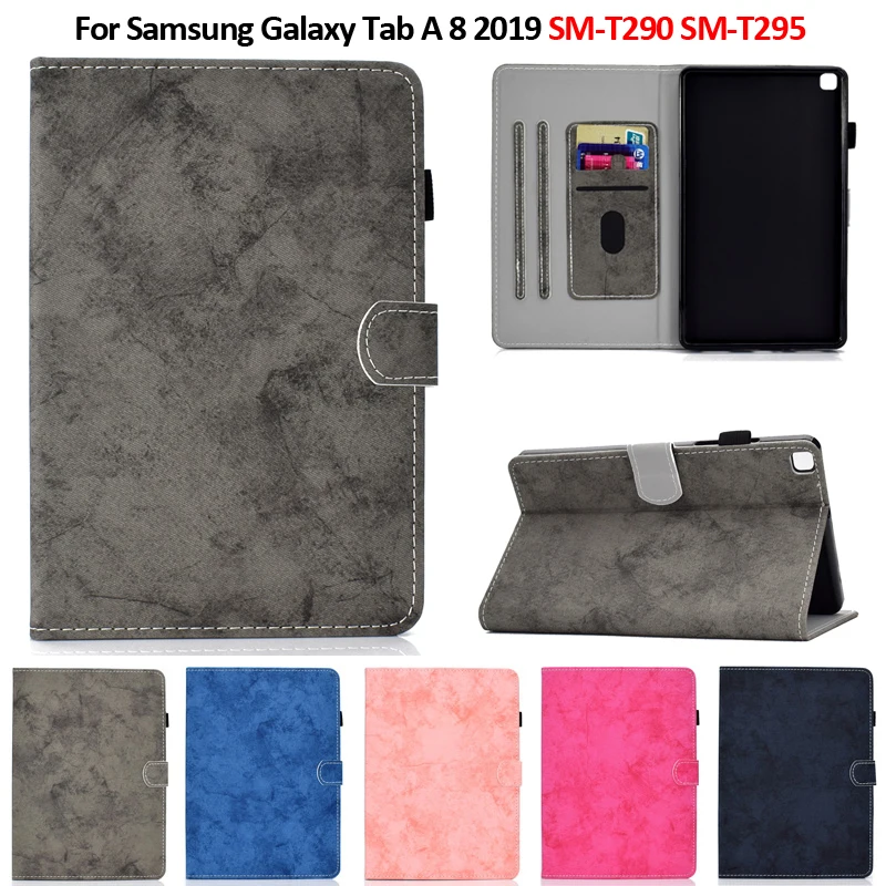 

Чехол для Samsung Galaxy Tab A 8 2019, T290, T295, T297, кошелек, слоты для карт, защитный чехол для планшета Samsung Tab A 2019, 8,0 дюйма