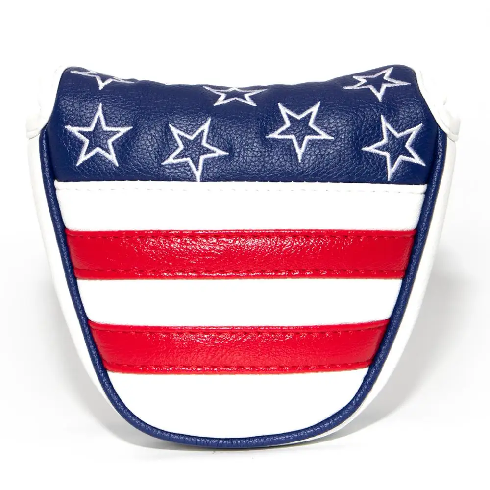 Чехол на голову с изображением клюшки для гольфа флага США молоткообразного