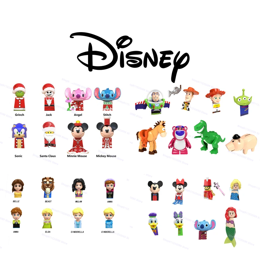Детский конструктор Микки и Минни DISNEY фигурки героев мультфильма Принцесса Рекс
