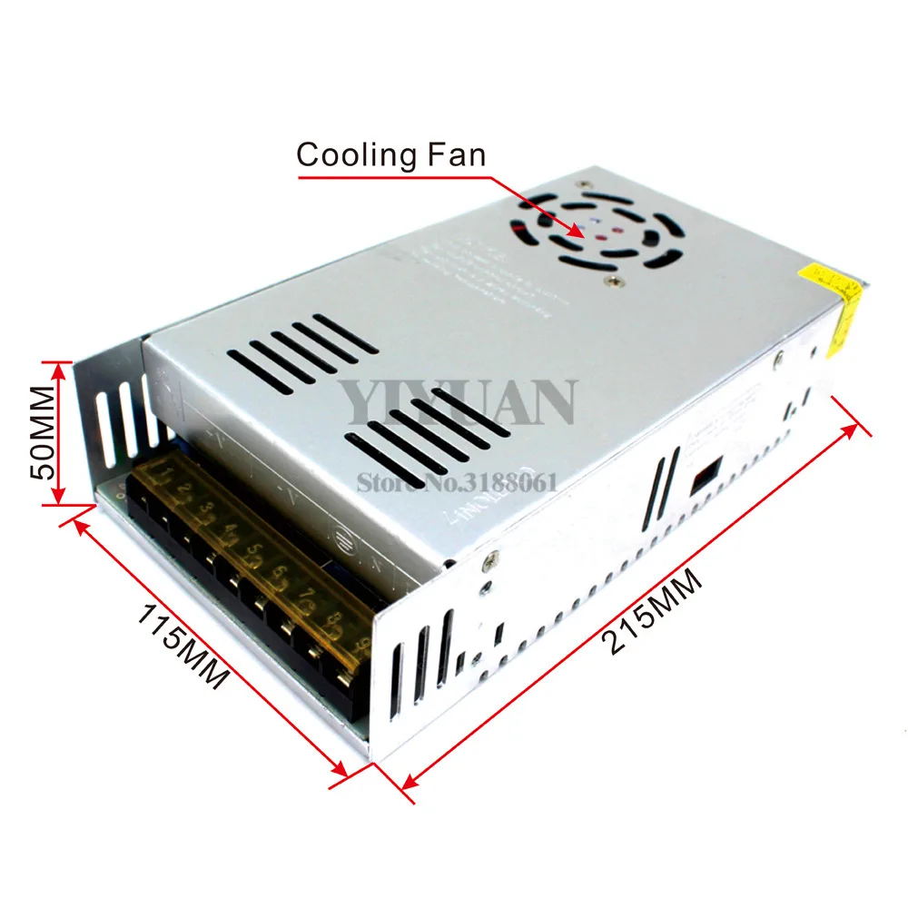 DC24V Power Supply 21A 500w Led Driver Transformer AC110V 220V To Adapter for Strip Lamp Light CNC CCTV Stepper | Обустройство дома