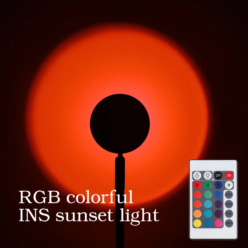 

Sunset Projector Lamp USB Rainbow Led Night Light 2nd-generation UFO Sunset Lamp Desk Lamp Bedroom Background Wall Table Lamp