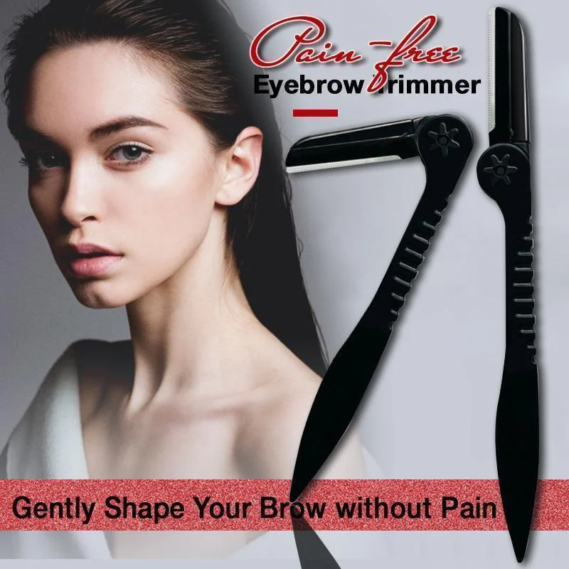 

Perfect Eyebrow Trimming Knife New Foldable Stainless Steel Eyebrow Scraper Sharp Beginner Women Eyebrow Knife DropShipping