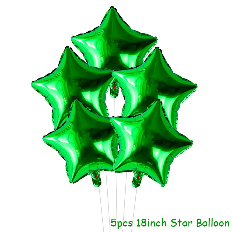5pcs Balloon Set Рождественские украшения, воздушные шары, Набор Санта Клауса, снеговика, рождественские воздушные шары из фольги Globos, рождественские украшения для вечеринки, рождественские украшения - Цвет: 5pcs Balloon Set