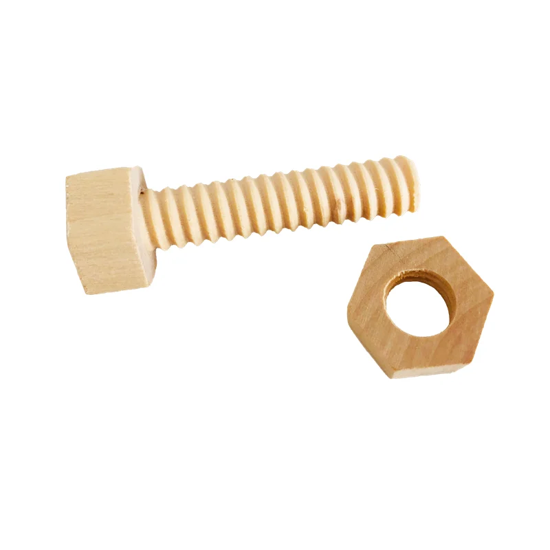 

Montessori Wooden Toys Screw Bolt Set Practical Materials for Preliminary Exercises Early Education Kids Basic Skill Learning