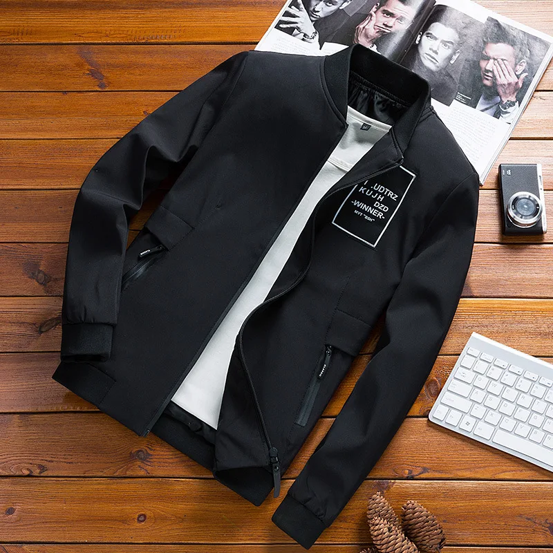 2019 Autumn Winter Jackets Mens Pilot Bomber Jacket Male Fashion Baseball Hip Hop Streetwear Coats Slim Fit Coat Brand Clothing | Мужская