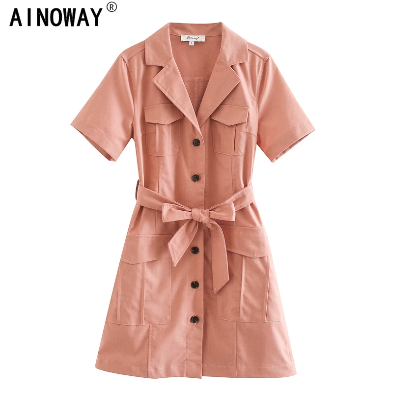 Женское винтажное мини платье с коротким рукавом богемное пляжное из хлопка и