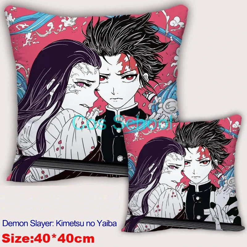 Cos школьная аниме Kamado Tanjirou Nezuko подушки Demon Slayer Kimetsu no Yaiba подушки Agatsuma Zenitsu наволочка+ подушки