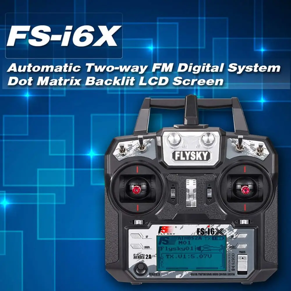 Flysky FS-i6X FS I6X 2,4G Радиоуправляемый контроллер передатчика 10/6CH iA10B или iA6B приемник i6 обновление для радиоуправляемого вертолета многороторного дрона