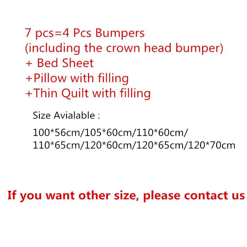 Комплект постельного белья из 7 шт./компл. всесезонное мультяшное дышащее