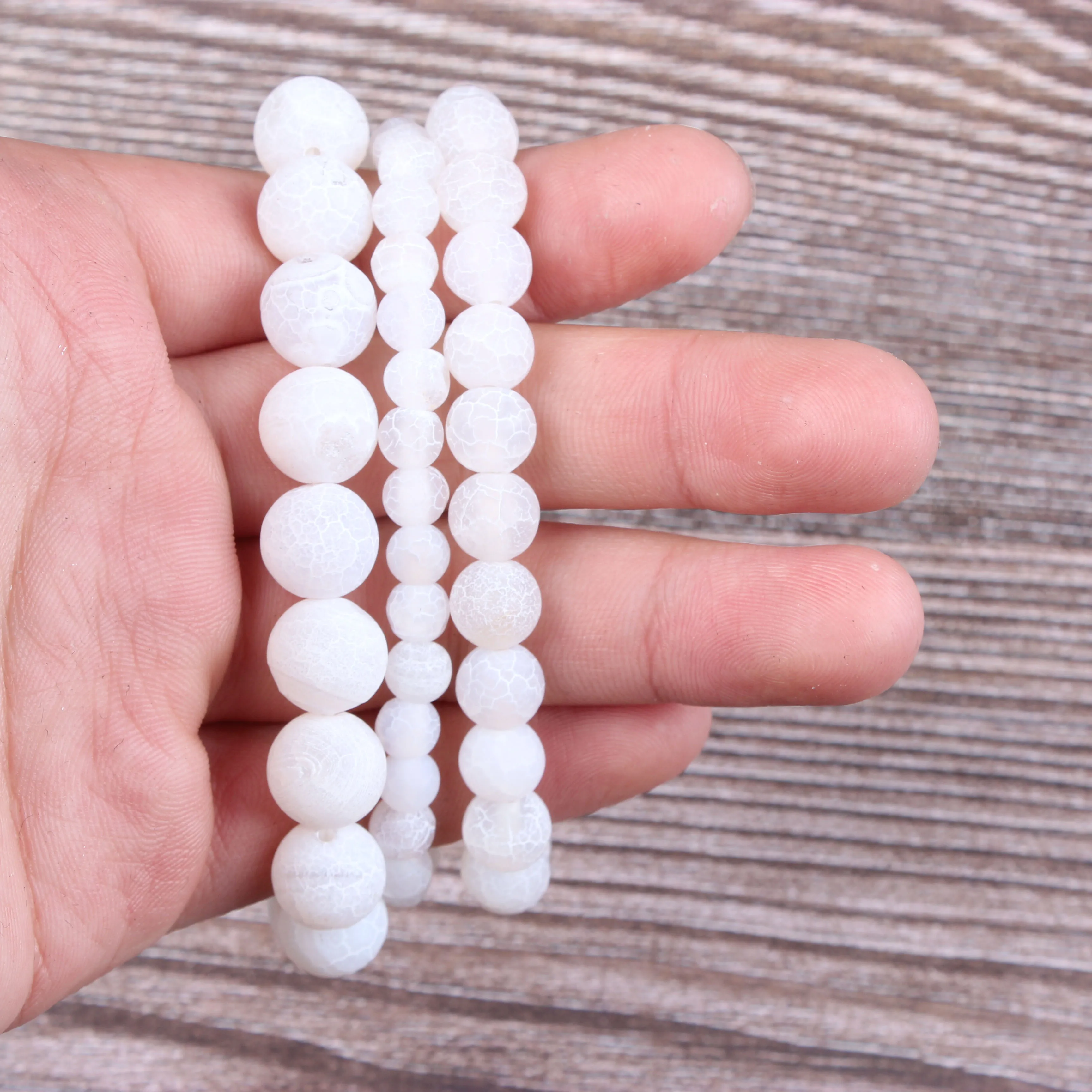 

Fashion jewelry 6 / 8 / 10mm weathered agate hand string natural jewelry beads suitable for men and women accessories