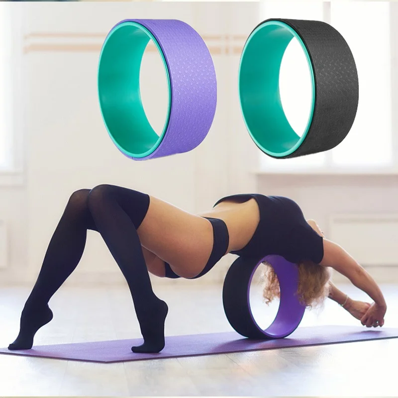 

Йога Пилатес круг для йоги TPE профессиональные талии Форма Бодибилдинг колесо для йоги тренажерного зала назад тренировочный инструмент дл...