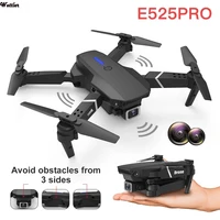 2021 new e525 drone 4k 1080p hd wide angle dual camera wifi fpv positioning height keep foldable rc helicopter dron toy gift