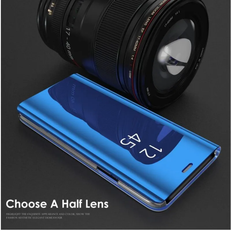 Clear View Smart Mirror Flip Case For Xiaomi Redmi Note 10 8 7 6 5 Pro lite 4x SE 8T 9t 8a 7a Y3 F2 K20 mi A2 A3 MIX MAX 3 |