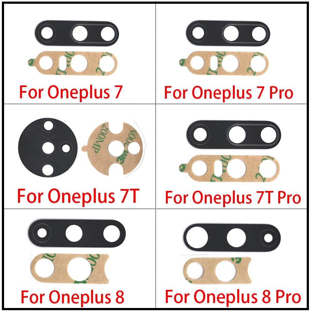 Стеклянный объектив для камеры Oneplus 9Pro 6 6T 7 7T 8 Pro 8T 5 5T 3 3T Nord N100 | Мобильные телефоны