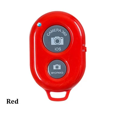 Red Камера смартфона пульт дистанционного управления затвора для беспроводной Bluetooth селфи палка монопод совместимый Android IOS iPhone Xr iPhone 8 - Цвет: Red
