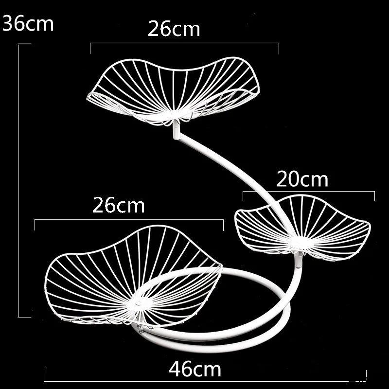 

Nordic fruit plate creative modern living room home three-layer fruit plate simple iron multi-layer fruit plate high-end small a