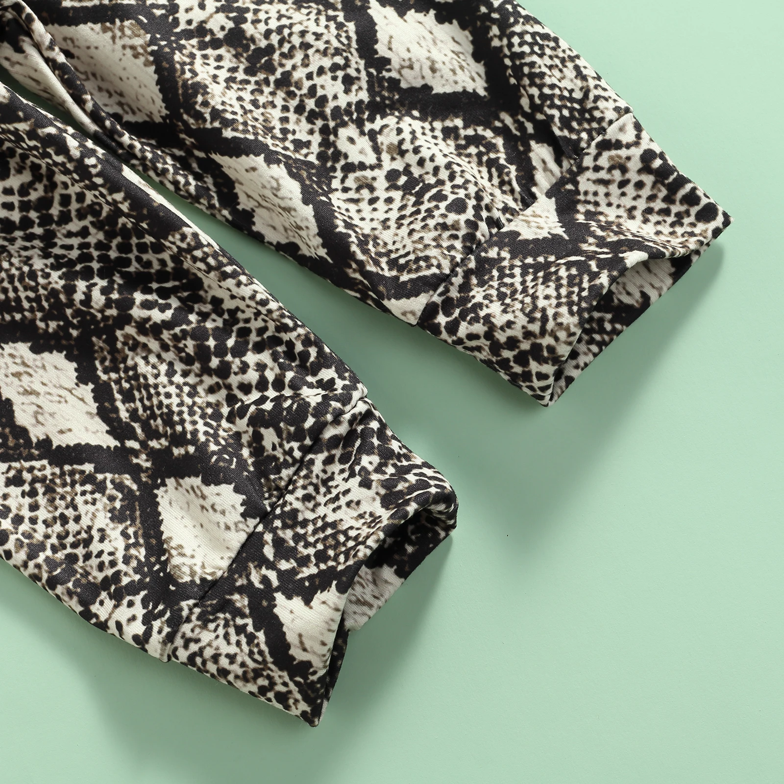 Осенний костюм для маленьких девочек из 3 предметов однотонный свитшот с длинным