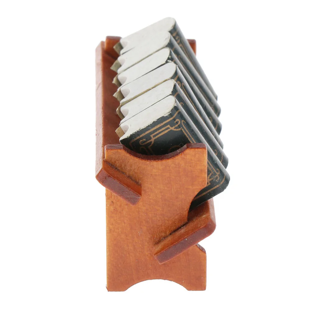 Кукольный домик Миниатюрные 1:12 весы деревянная книжная полка с книгами для кукол