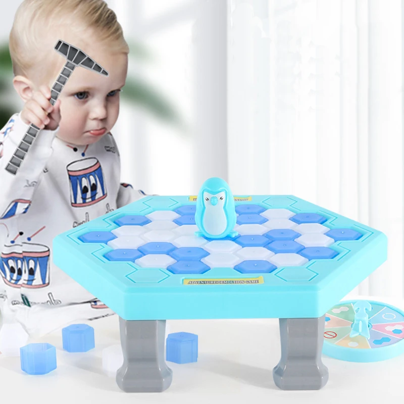 

Save Penguin Board Game Ice Breaking Family Funny Desktop Toy Classic Party Interactive Game Educational Gift Turntable Race