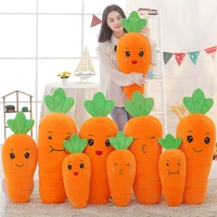 6078100cm cute soft down cotton carrot pillow plush toy baby kids appease sleeping pillow doll animal stuffed plush toy gifts