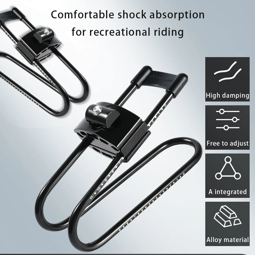 

Bicycle Saddle Shock Absorber Comfortable Bow MTB Seat Spring Shock Absorber Heightening Device Mountain Bike Saddle Equipment