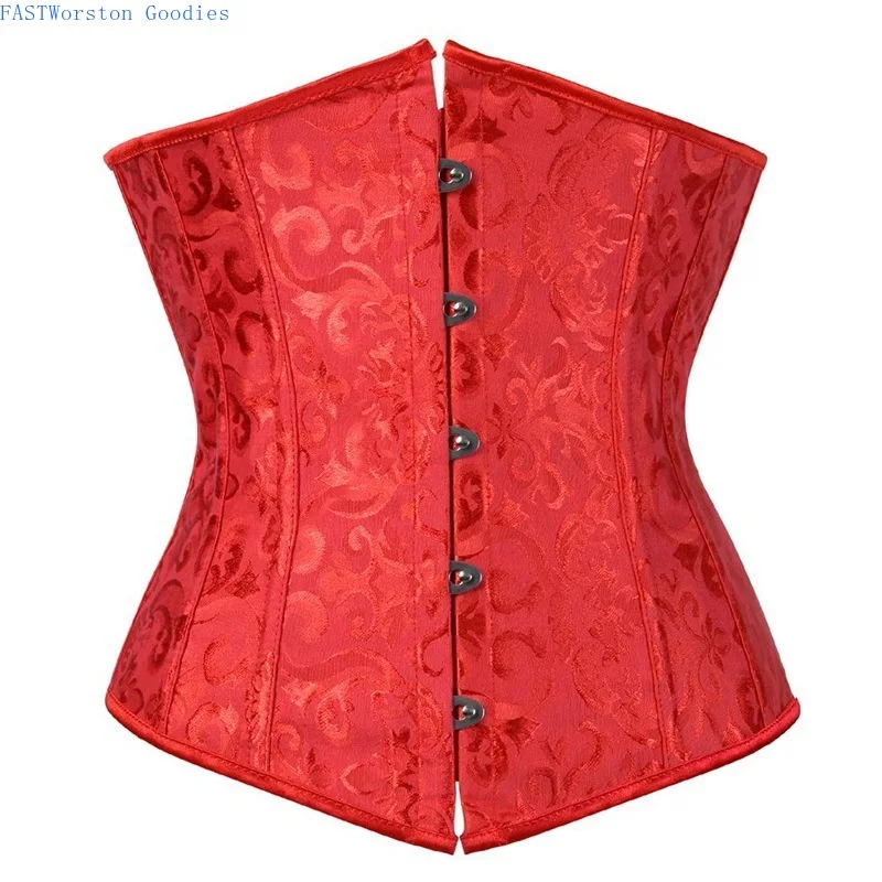

Gothic Corset Women Sexy Underbust Corset Waist Trainer Corset Shaper Plus Size Corpete Corselet Black White Red Blue S-6XL