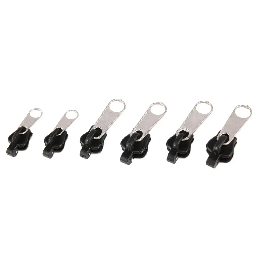 

Universal Zip Head Tools Repair Replacement Kit 6 Pieces Plastic Zipper Fixer Replacement accessories