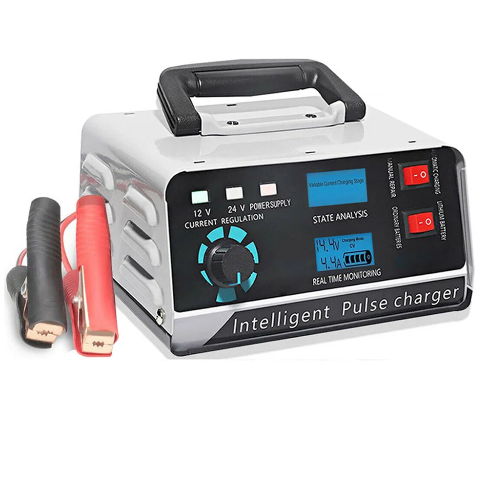 

Motorcycle Smart Battery Charger 12V/24V Automotive Battery Charger 400W 40A Trickle Smart Pulse Repair For Car Truck Boat