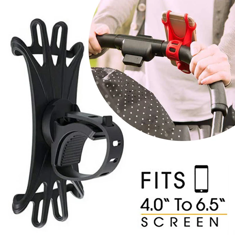 

Baby Stroller Accessories Mobile Phone Holder Rack Universal 360 Rotatable Baby Pram Cart Phone Holder for iPhone Device G0408