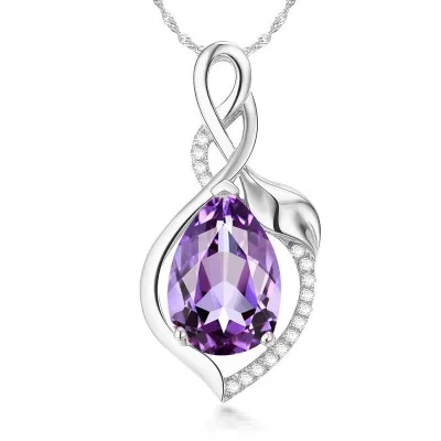 Zoeber водный кулон в виде капли металлическая цепочка ожерелье для женщин 3 цвета