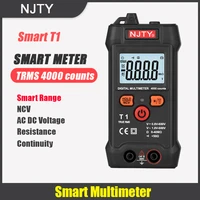 multimeter dmm mini digital multimeter ac dc voltage 600v 4000 counts trms ncv ohm diy electrician tools voltage tester meter
