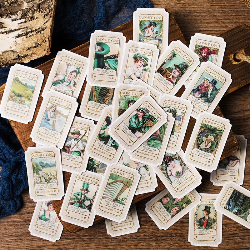 32 шт. Ретро Ангел растительный штамп стикер s мусорный Журнал Планировщик