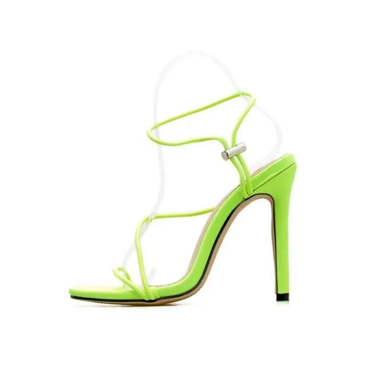 Летние босоножки на высоком каблуке 12 см пикантные женские вечерние туфли с