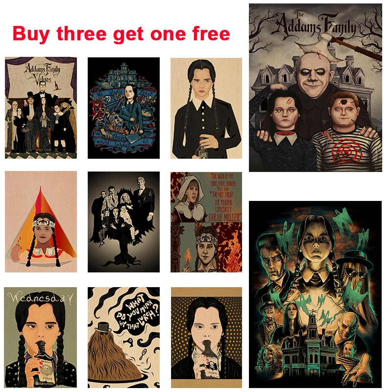 Постер из крафт-бумаги толщиной А3 А4 Adams украшение для дома в среду настенная