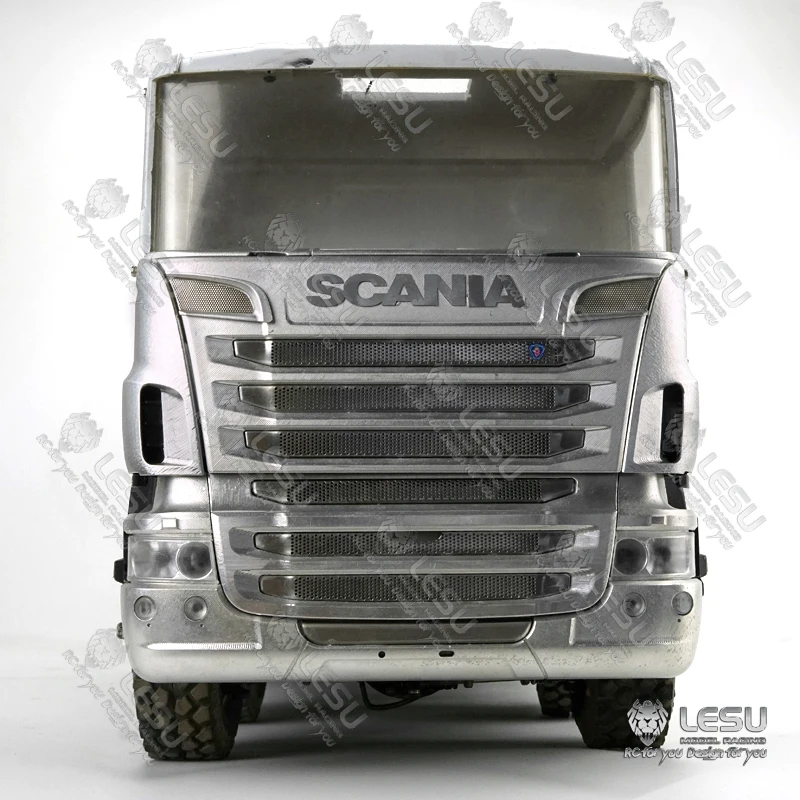 Металлический бампер LESU передняя сторона для TAMIYA 1/14 RC Scania R730 R620