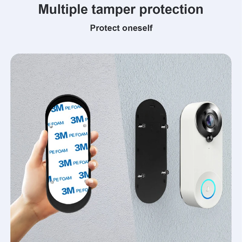 Home HD 1080p Wifi Wireless Doorbell Smart Cat Eye Monitoring Doorbell Camera Digital Door Mirror PIR Motion Detection Night