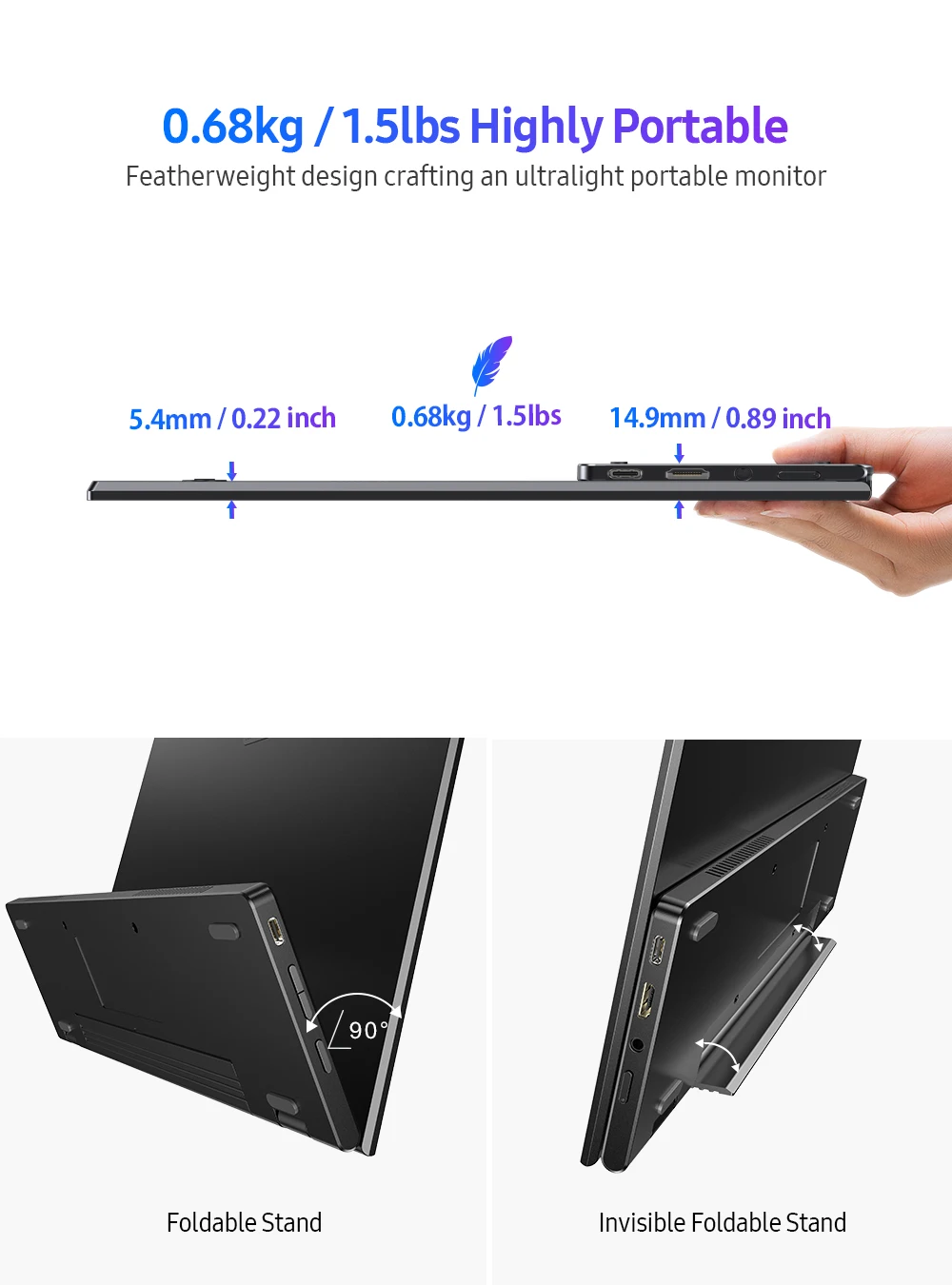 новый портативный монитор uperfect