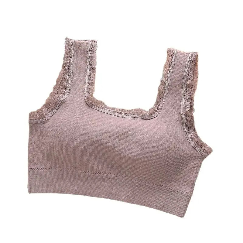 

Backstrom Women Underwear Comfortable Breathable Padded Bras Sports Tube Top Lace Beauty Back Gathered Bra Seamless Sleep Tops