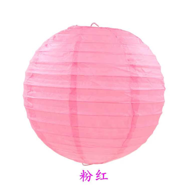 pink 8 ''(20 см) Тиффани Синий Китайский бумажный фонарь Круглый Светильник Свадебный декор планерные праздничные украшения Lampion вечерние скальдфики многоцветный - Цвет: pink