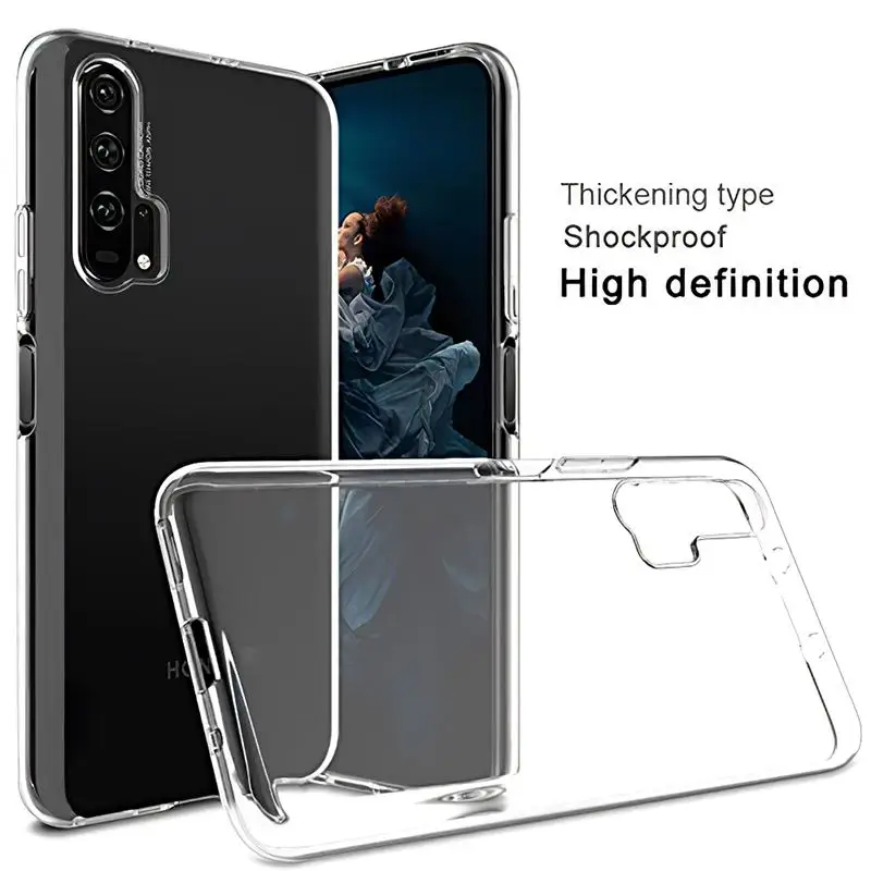 

Transparent Phone Case Huawei Honor 20 Pro Lite 20S Soft TPU Silicone Back Cover Camera Protective Honor20 20Pro 20Lite S Shell