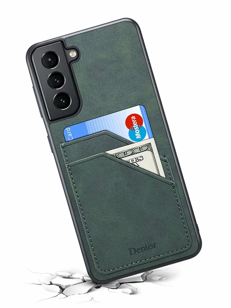 For Samsung S21 S20 S10 Plus S10E Case For Samsung Note 9 10 20 Plus Ultra Luxury Card Slot Leather Cover