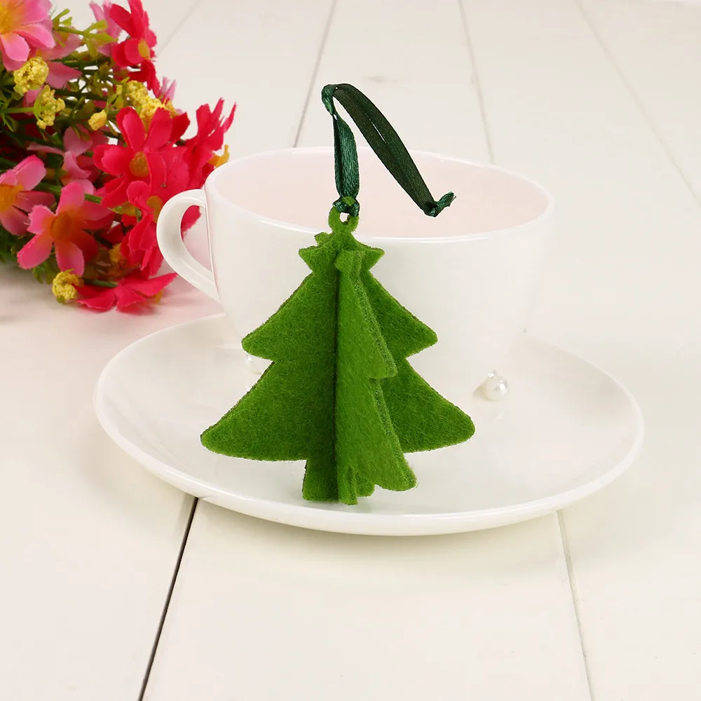 10 шт. Рождественская елка фетровая коробка для игрушек Набор изготовления декора